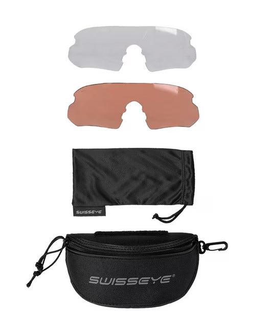 Swiss Eye Nighthawk Rubber Brown | Occhiali Tattici 3 Lenti
