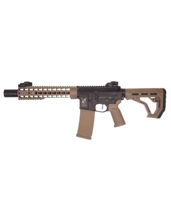 Delta Armory AR15 KeyMod 10″ Charlie handguard KeyMod, tan/metal