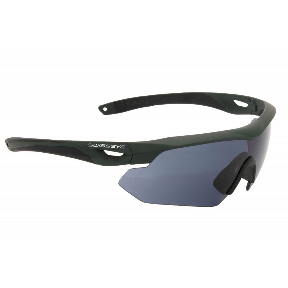 Swiss Eye Nighthawk Rubber Green | Occhiali Tattici 3 Lenti