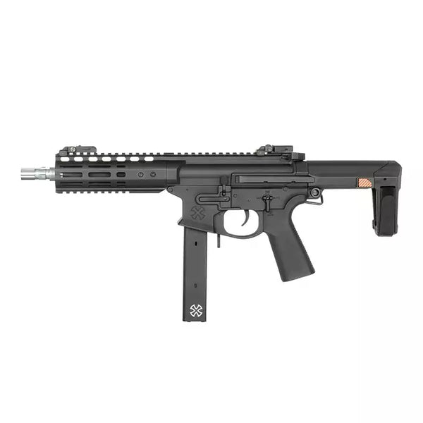 Replica EMG Noveske Space Invader vista frontale, 8.5″ barrel, finitura nera, clean product shot
