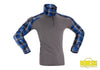 Flannel Combat Shirt Vari Colori Blue / S Abbigliamento Personale
