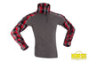 Flannel Combat Shirt Vari Colori Red / S Abbigliamento Personale