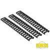 Ladder Rail Cover 18 Slots Black Ricambi