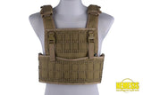 Light Laser-Cut Tactical Vest - Tan