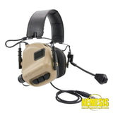 M32 Tactical Communication Hearing Protector Tan Sistemi Radio