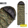 Major Sleeping Bag 370Gr/m² Camo Campeggio