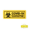 Pvc Patch 3D Covid-19 Quarantine Patch - Yellow