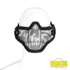 Steel Half Face Mask Death Head (Vari Colori) Black Protezioni