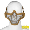 Steel Half Face Mask Death Head (Vari Colori) Coyote Protezioni
